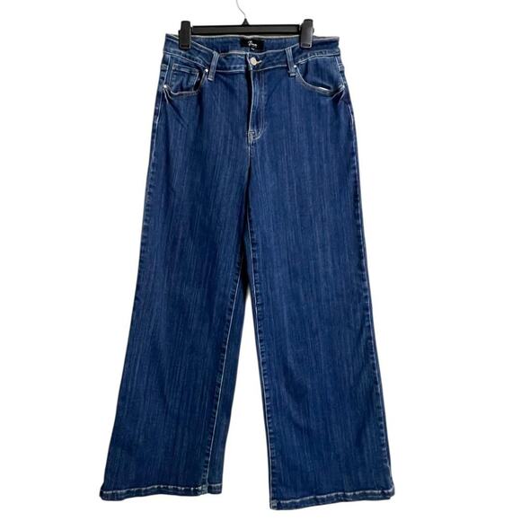 Denim Denim - Denim by Laura Wide Leg Jeans Juniors 15/32 Blue Medium Wash Mid Rise Stretch